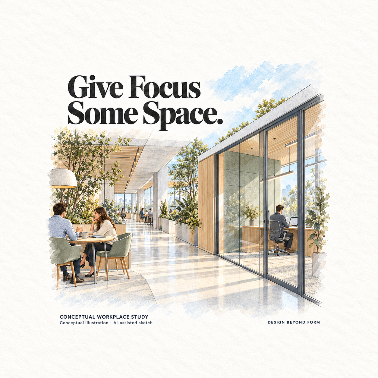 AI-assisted pastel architectural illustration for What are signs of lacking Common Sense?.
